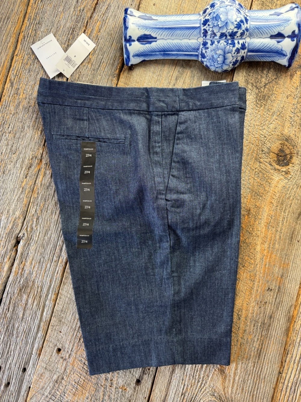Banana Republic Blue Denim Bermuda Short Size 27 NWOT - Picture 10 of 10